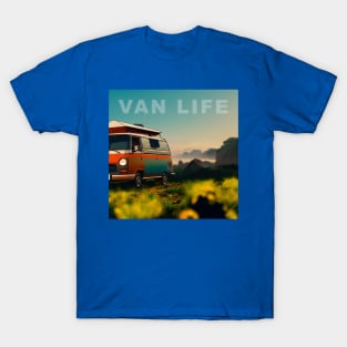 Van Life Camper RV Outdoors in Nature T-Shirt